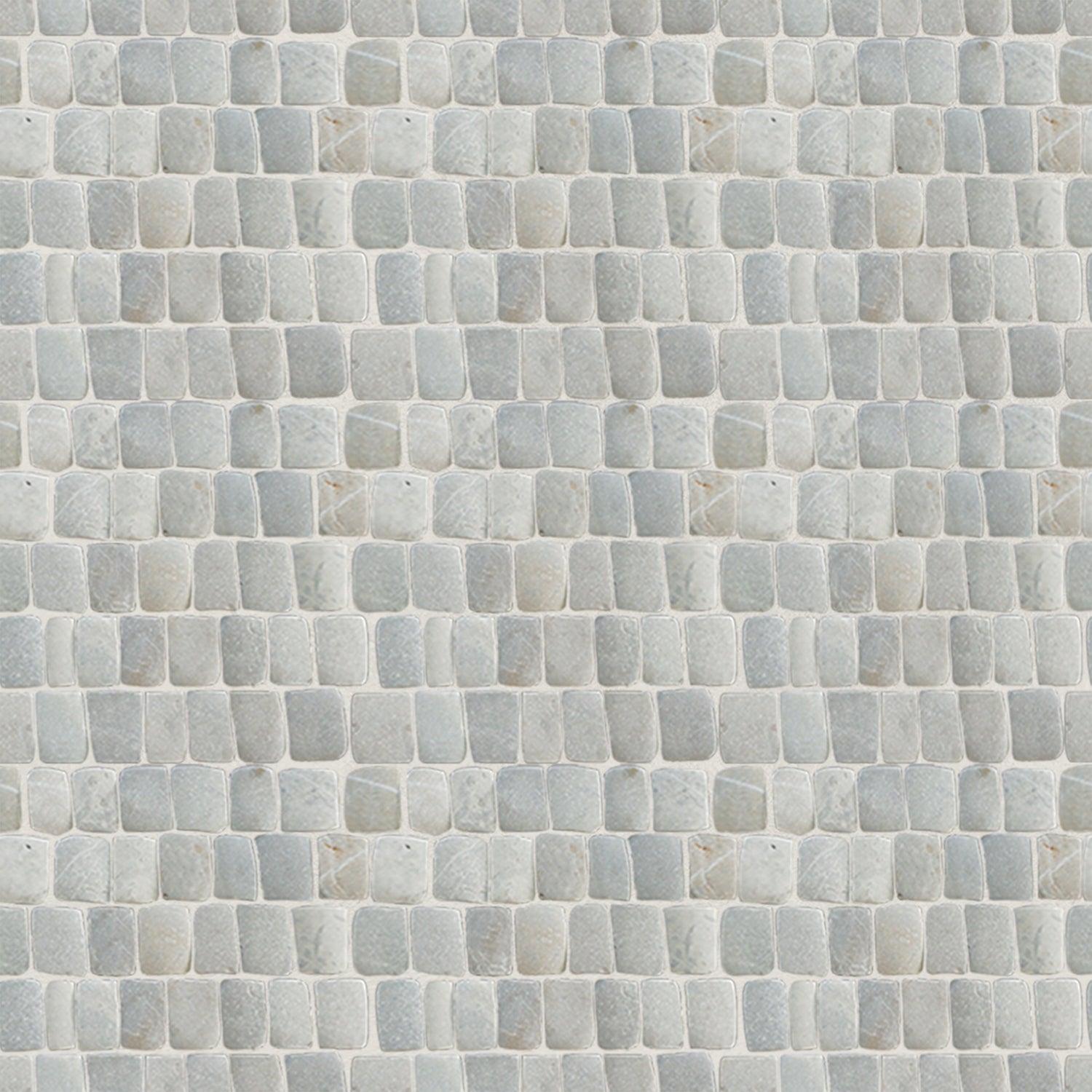 Canine grey interlocking pebble mosaic tile, natural stone bathroom wall tile Phuket Thailand