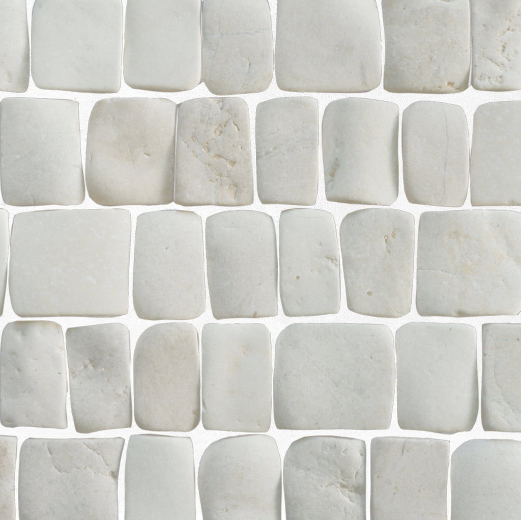 Canine White Pebble - Mosaic Tile Interlocking