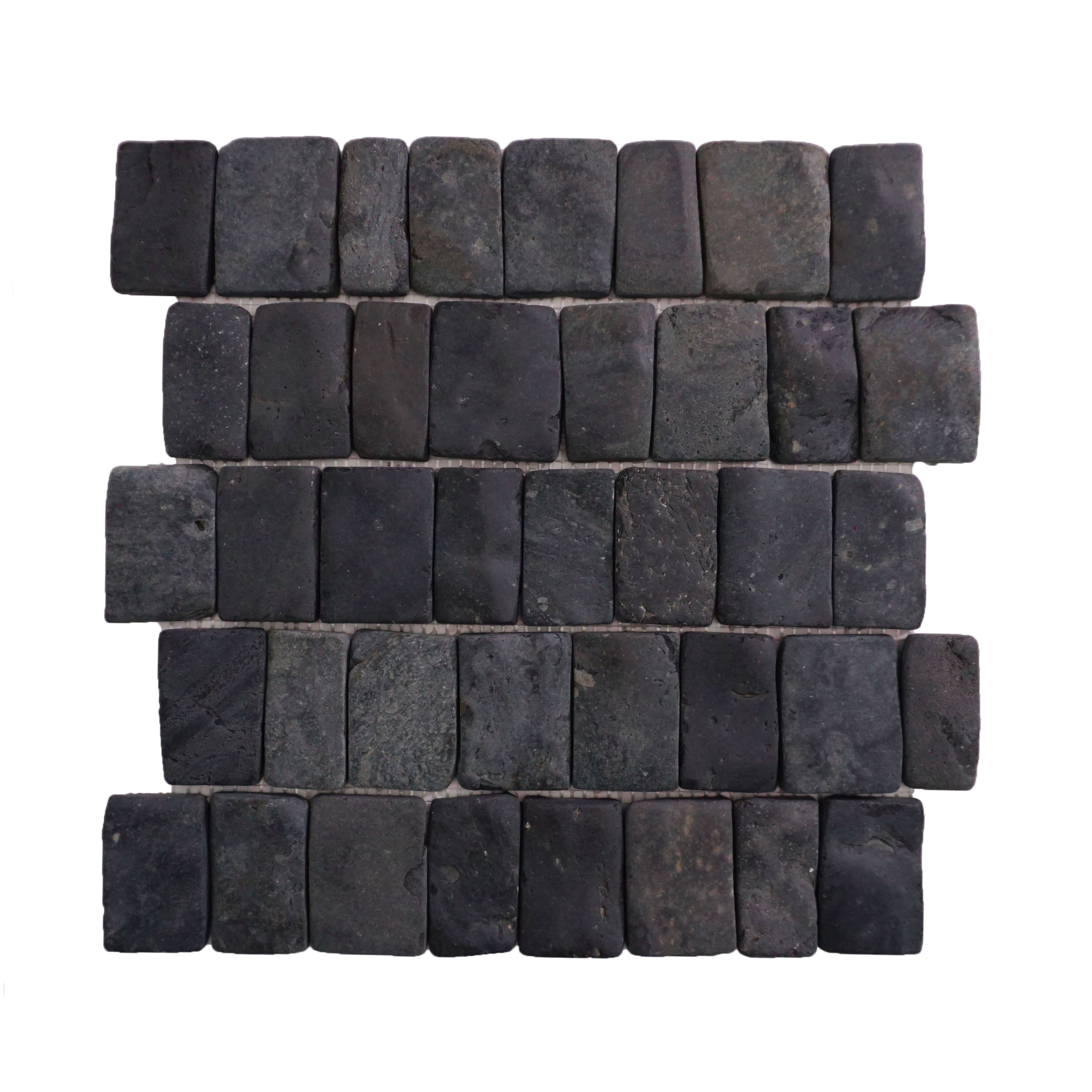 Canine Black Alor Pebble Tile Interlocking