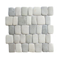 Canine grey interlocking pebble mosaic tile, natural stone bathroom wall tile Thailand