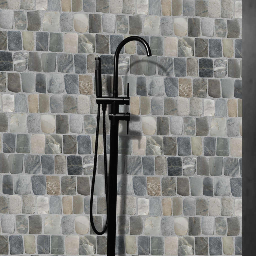 Canine Mixed Pebble - Mosaic Tile Interlocking