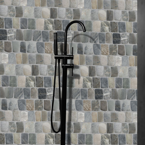 Canine Mixed Pebble - Mosaic Tile Interlocking