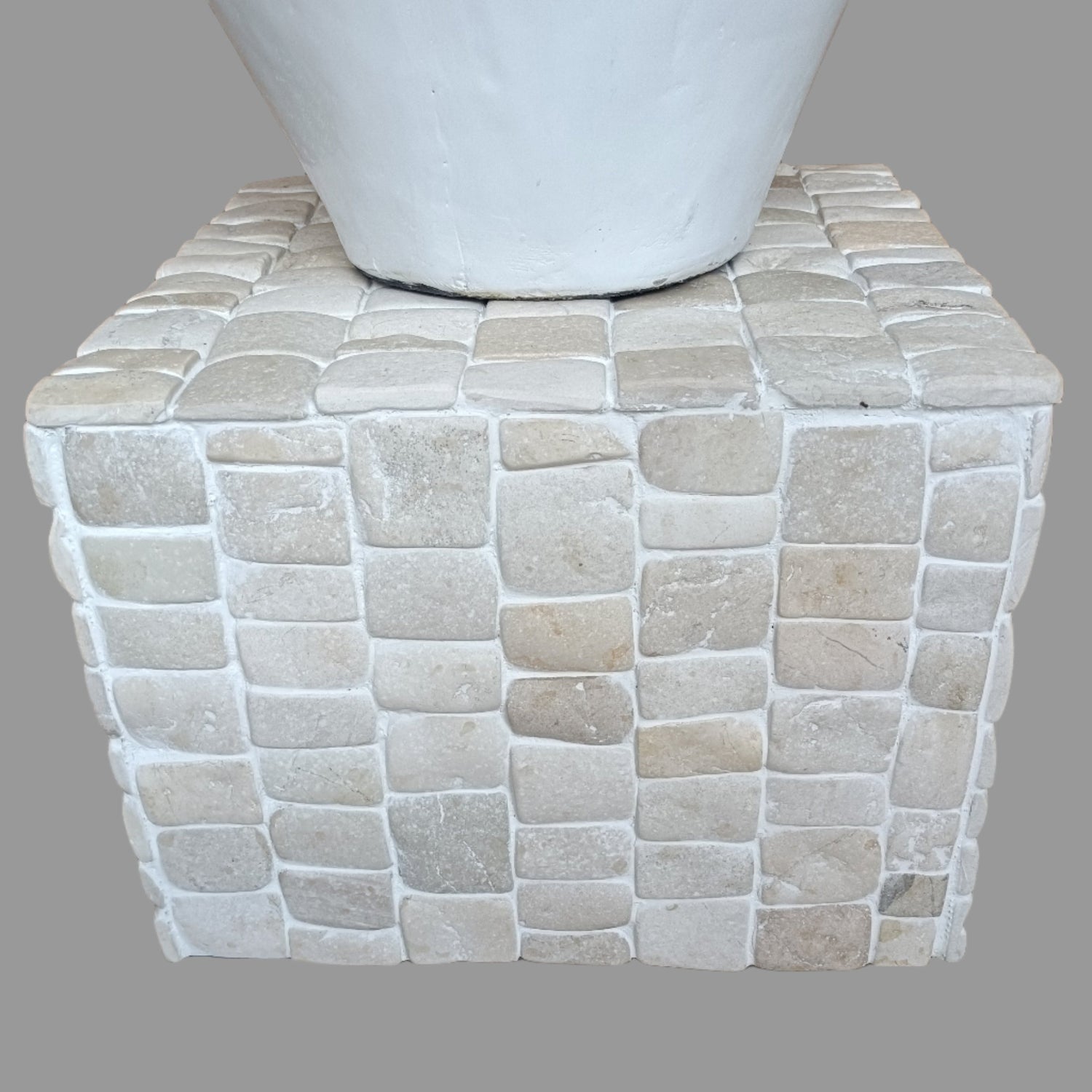 Canine White Pebble Tile Interlocking
