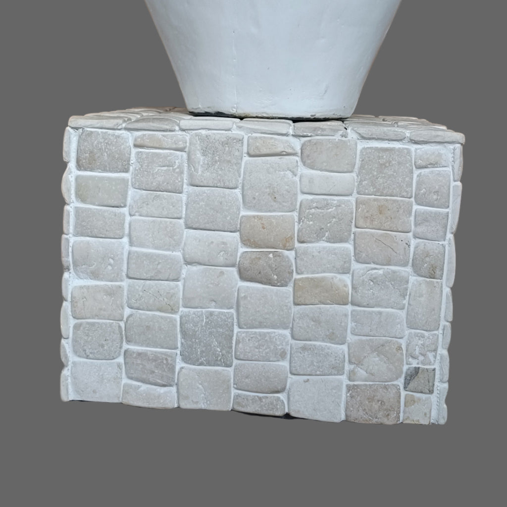 Canine White Pebble - Mosaic Tile Interlocking