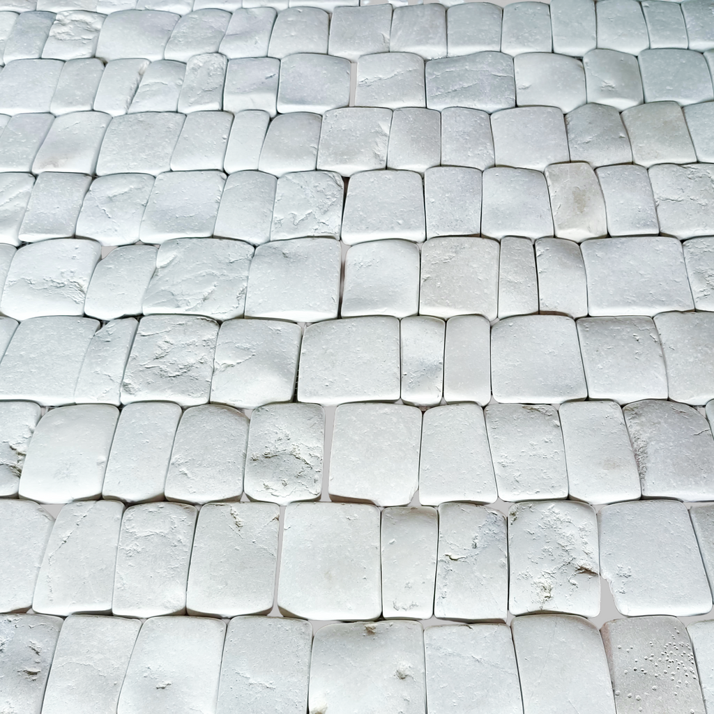 Canine White Pebble - Mosaic Tile Interlocking