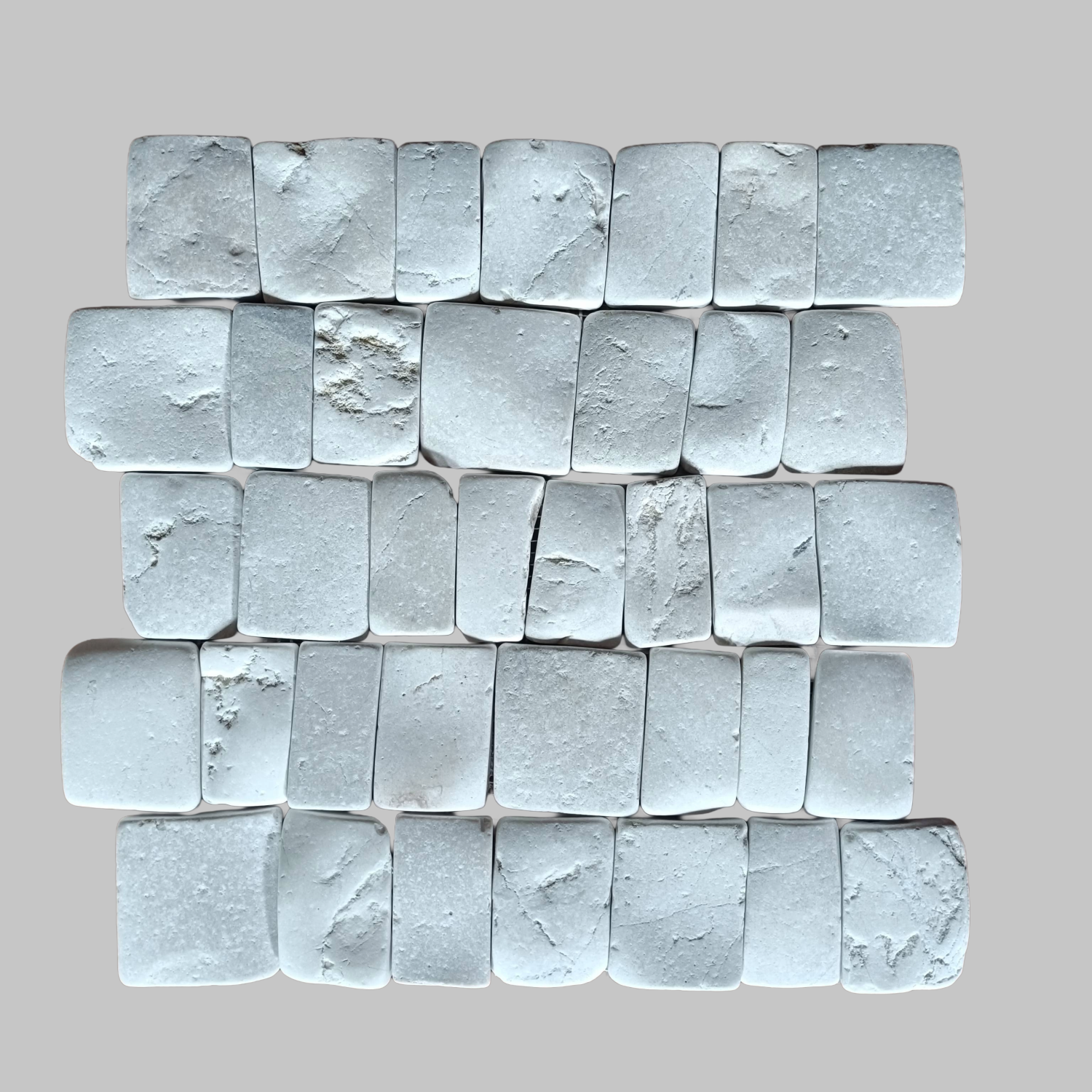 Canine White Pebble - Mosaic Tile Interlocking