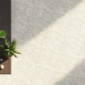 Random White Flat Mosaic Tile - Interlocking