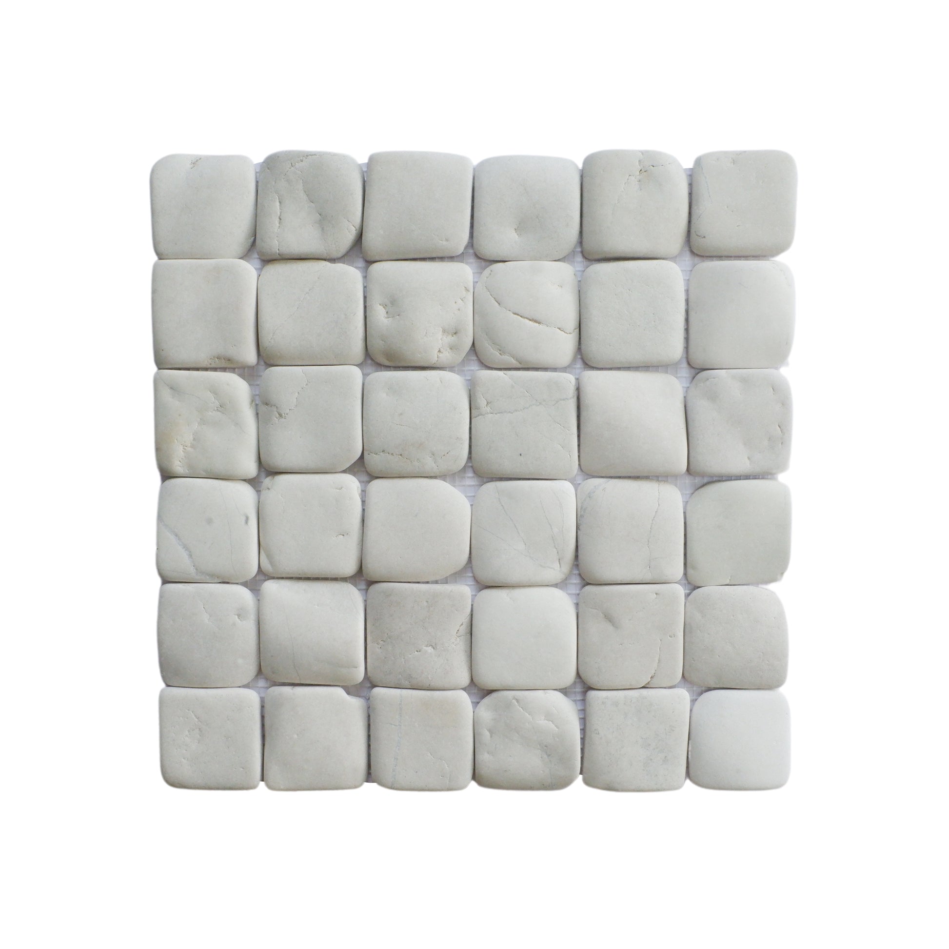 Molar White Pebble 5 - Mosaic Tile