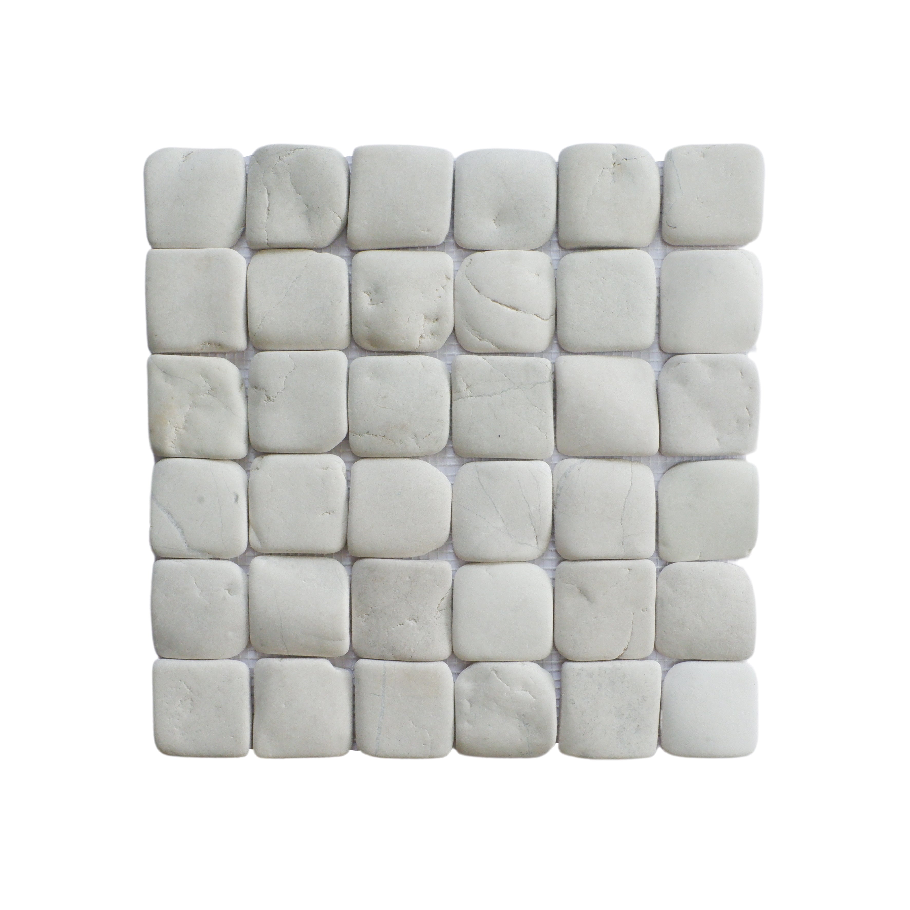 Molar White Pebble 5 - Mosaic Tile