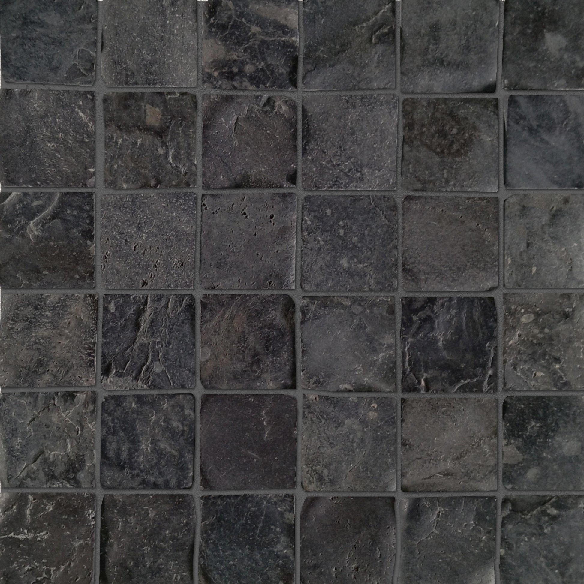 Molar Black Alor Pebble 5 - Mosaic Tile