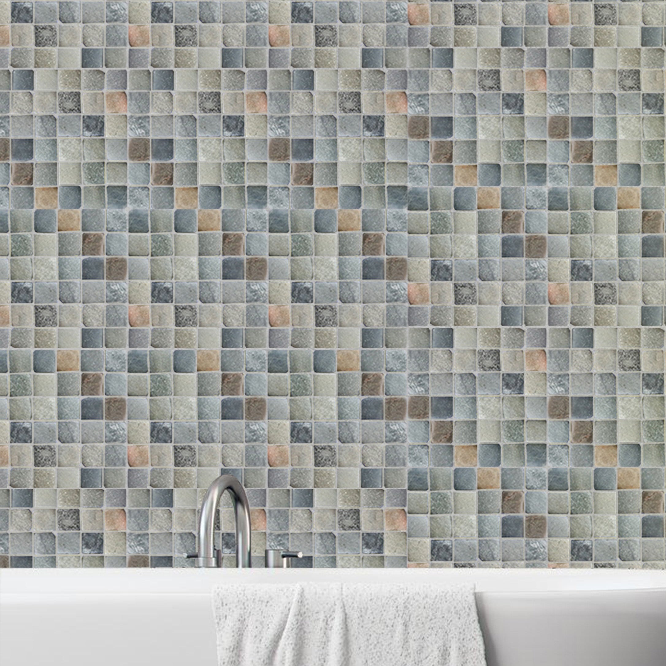 Molar Mixed Pebble 5 - Mosaic Tile