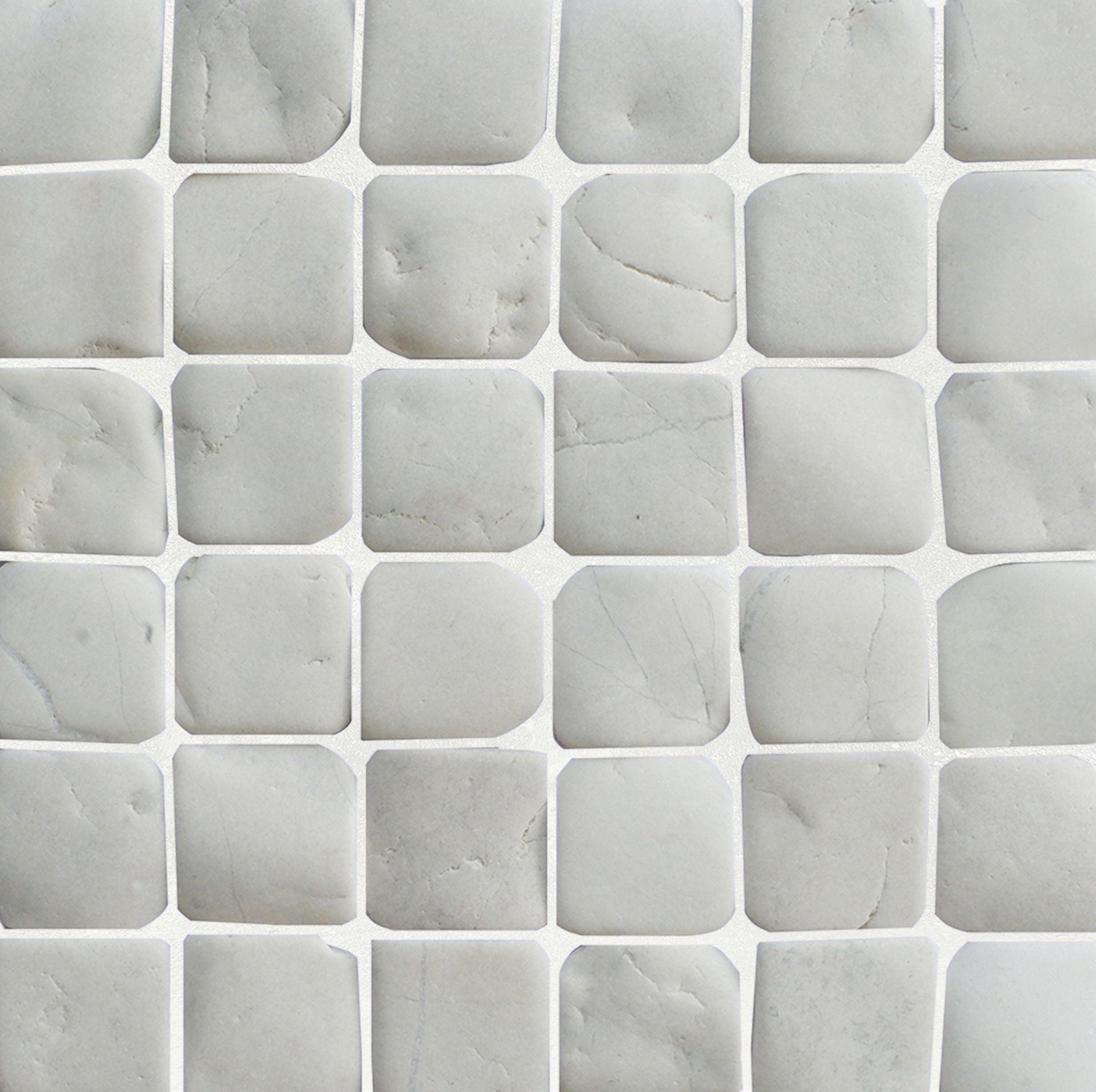 Molar White Pebble 5 - Mosaic Tile
