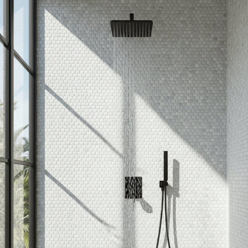 Strip Grey Pebble -  Mosaic Tile Interlocking