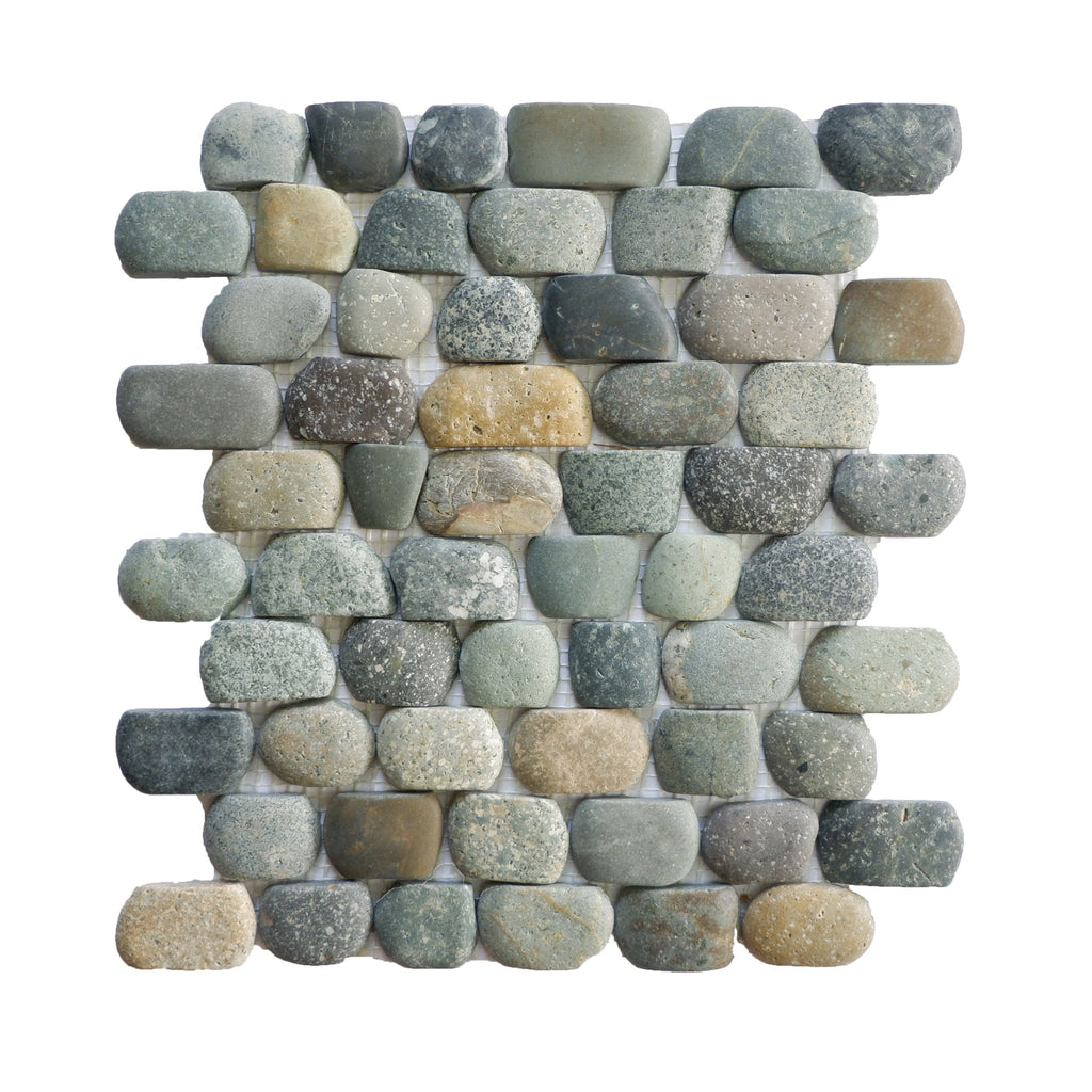 Strip Mixed Pebble - Mosaic Tile Interlocking